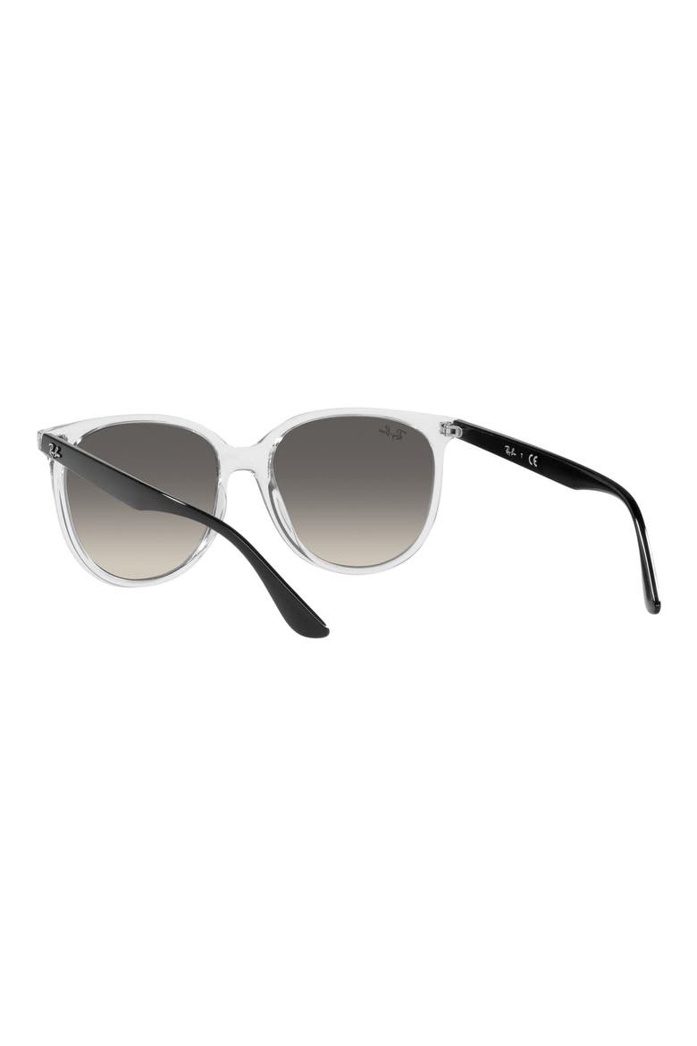 54mm Gradient Square Sunglasses, Alternate, color, TRANSPARENT / GREY GRADIENT