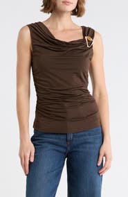Socialite Hardware Ruched Top