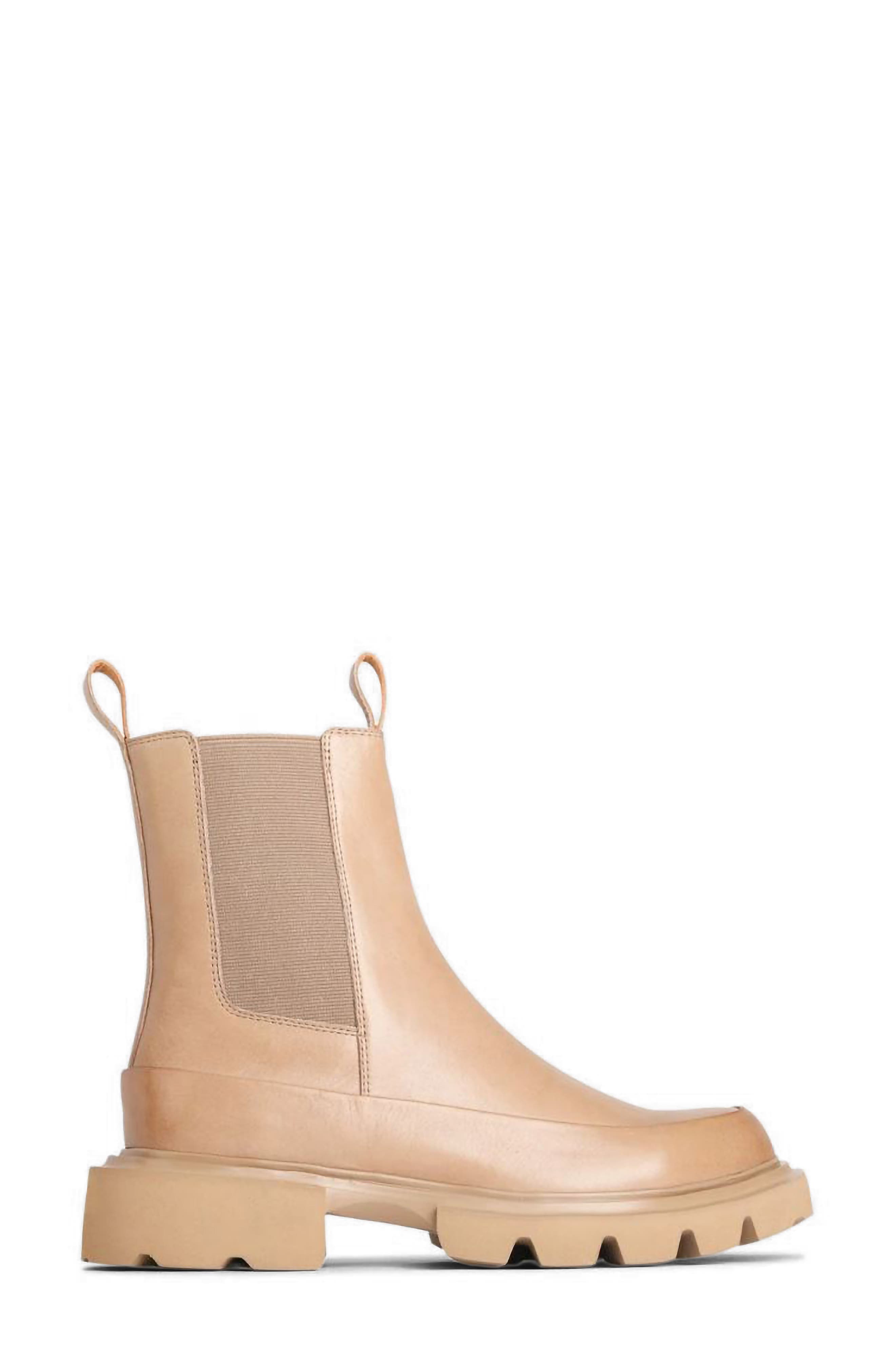 Addi Leather Chelsea Boot, Alternate, color, BIRCH