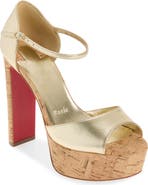 Christian Louboutin Sandaloo Cork Platform Sandal