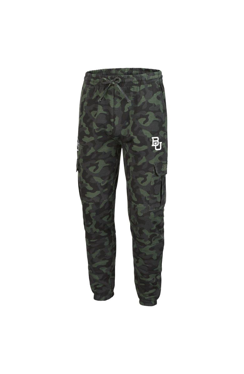 COLOSSEUM Men's Colosseum Camo Baylor Bears Logo OHT Military Appreciation Code Fleece Pants, Alternate, color,