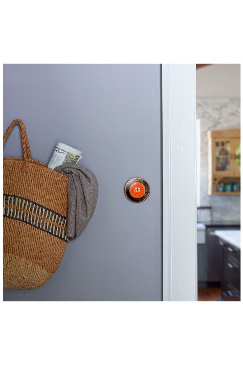 Learning Thermostat, Alternate, color, COPPER