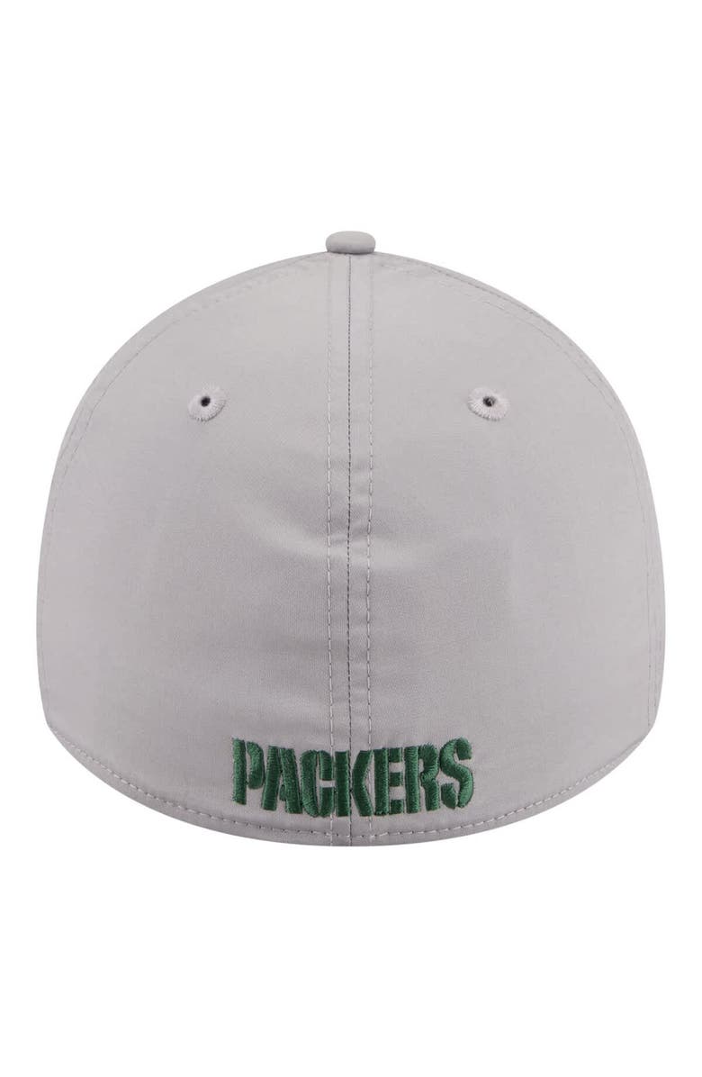New Era Men's New Era Gray Green Bay Packers Perforated 39THIRTY Flex Hat, Alternate, color, Gray