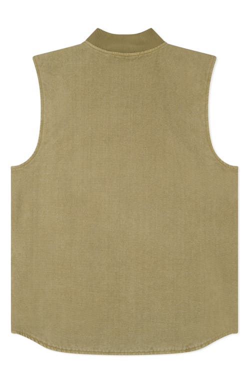 Wesc Canvas Workwear Vest In Brown