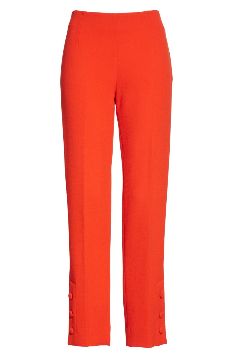 Lela Rose Button Cuff Pants, Alternate, color, 