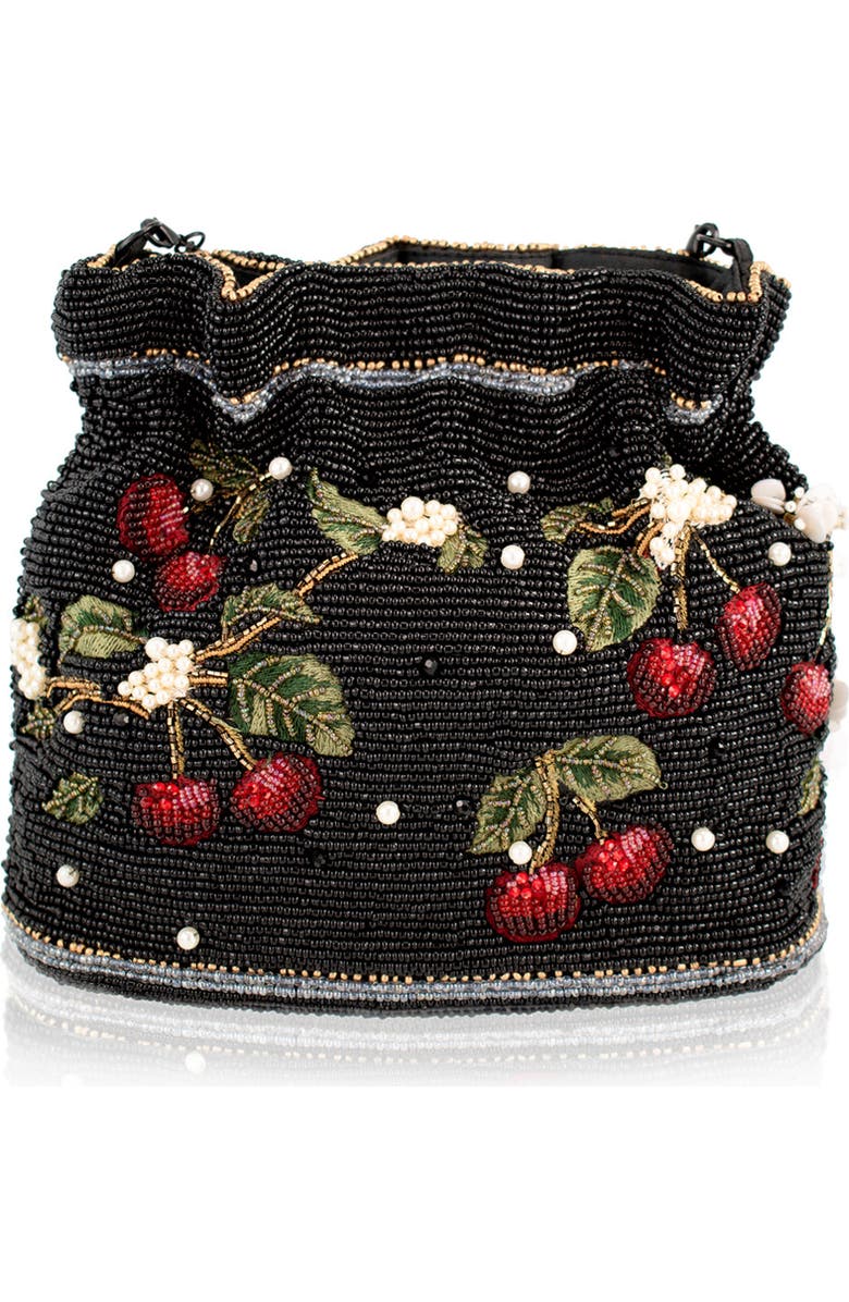 Mary Frances Accessories Sweet & Tart Crossbody Handbag, Alternate, color, Black