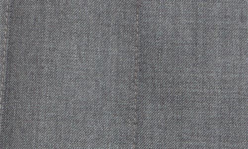 Thom Browne Wool Miniskirt With Pleated Design And Side Stripe Detail In Medium Grey