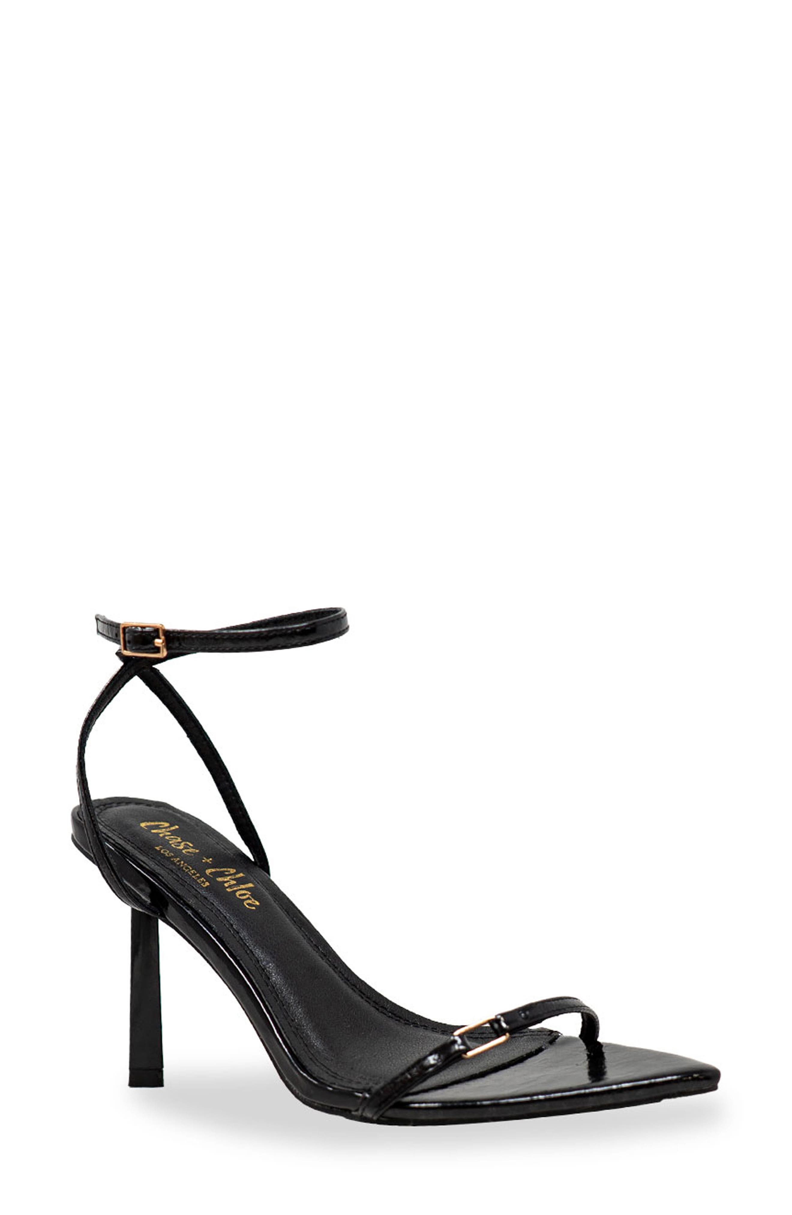 CHASE AND CHLOE Hensley Ankle Strap Sandal, Main, color, 