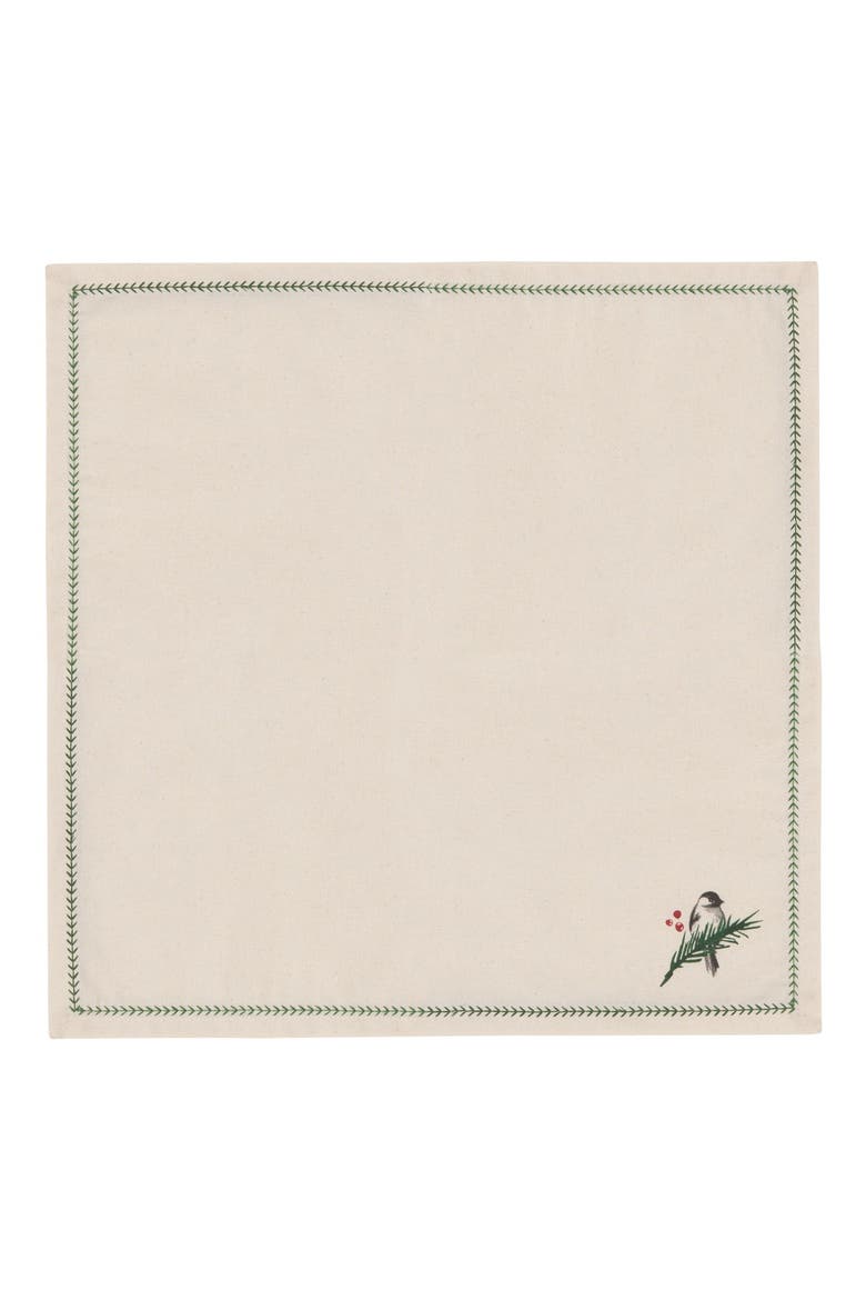 Forest Birds Set of 4 Napkins, Alternate, color, FOREST BIRDS