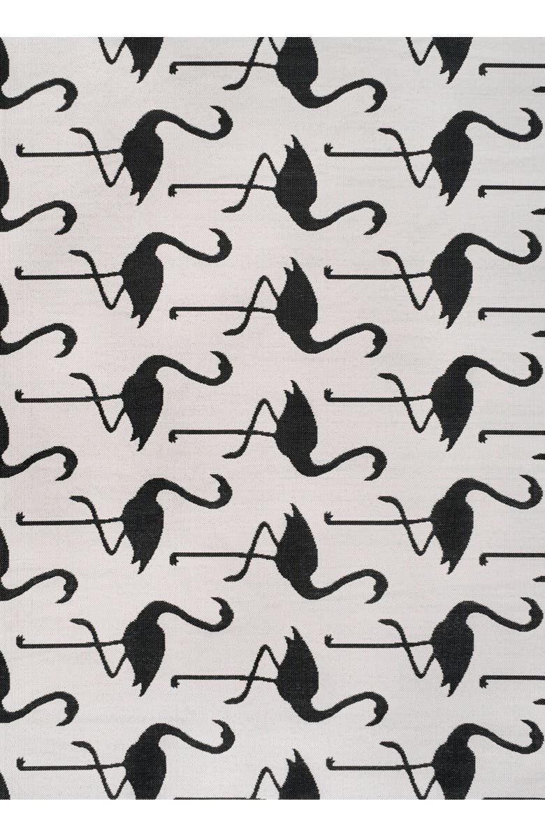 JONATHAN Y Liana Casual Coastal Flamingos Two-Tone Indoor/Outdoor Area Rug, Main, color, White/Black