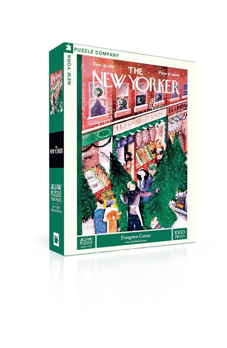 NEW YORK PUZZLE COMPANY Evergreen Corner 1000 Piece Puzzle, Alternate, color, NO COLOR