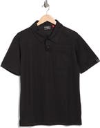 CARBON + CRAFT Grid Jacquard Polo