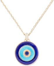 Campbell + Charlotte Evolve Stone Inlay Disk Pendant Necklace