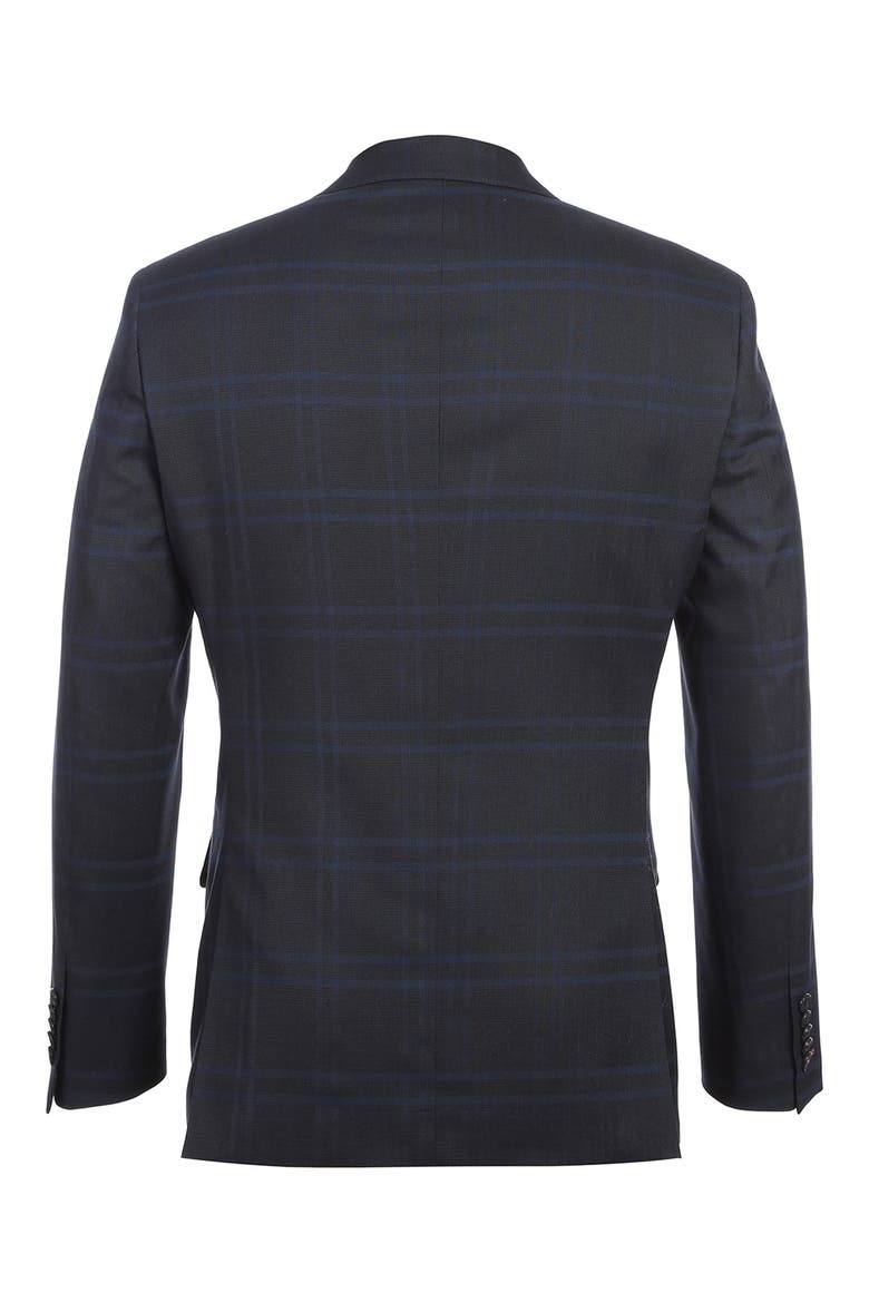 Notched Lapel Two-Piece Suit, Alternate, color, NAVY