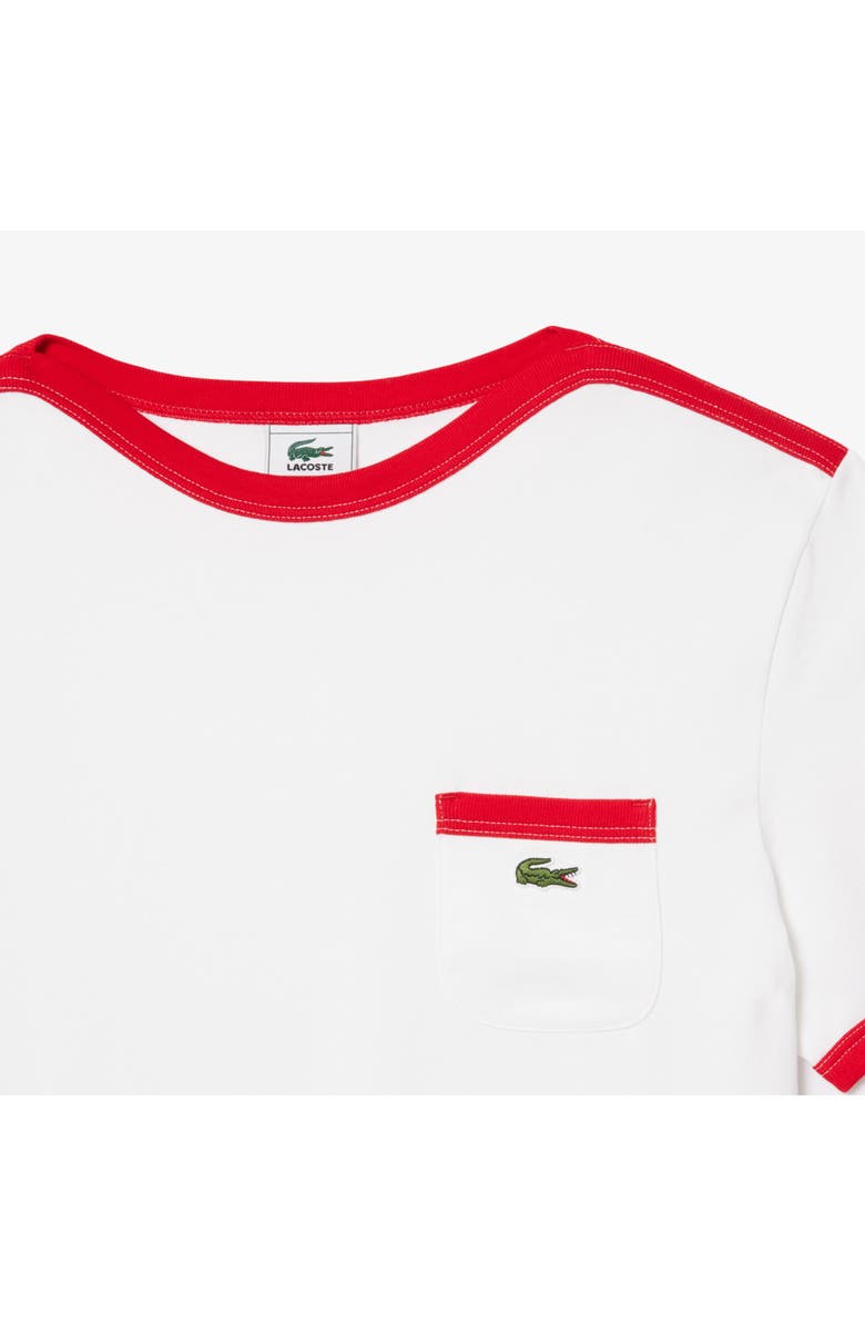 Lacoste Turtle Graphic T-Shirt, Alternate, color, White/ Red