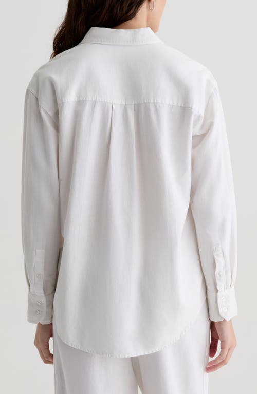 AG AG ADDISON LINEN BLEND BUTTON-UP SHIRT 