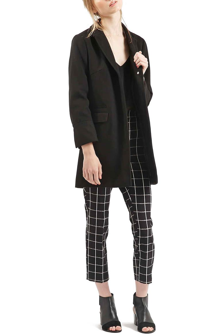'Mia' Coat, Alternate, color, BLACK