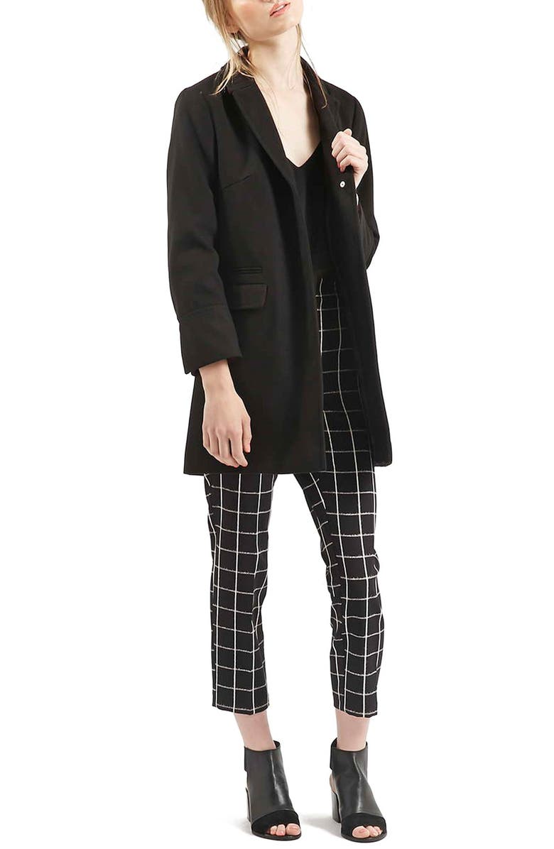 Topshop 'Mia' Coat, Alternate, color, 