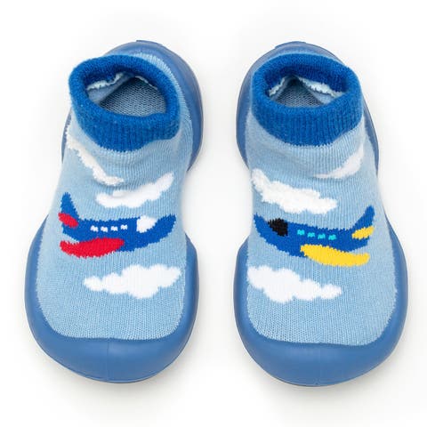 Toddler Boy Sock Shoes - Aeroplanes