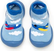 Komuello Toddler Boy Sock Shoes - Aeroplanes