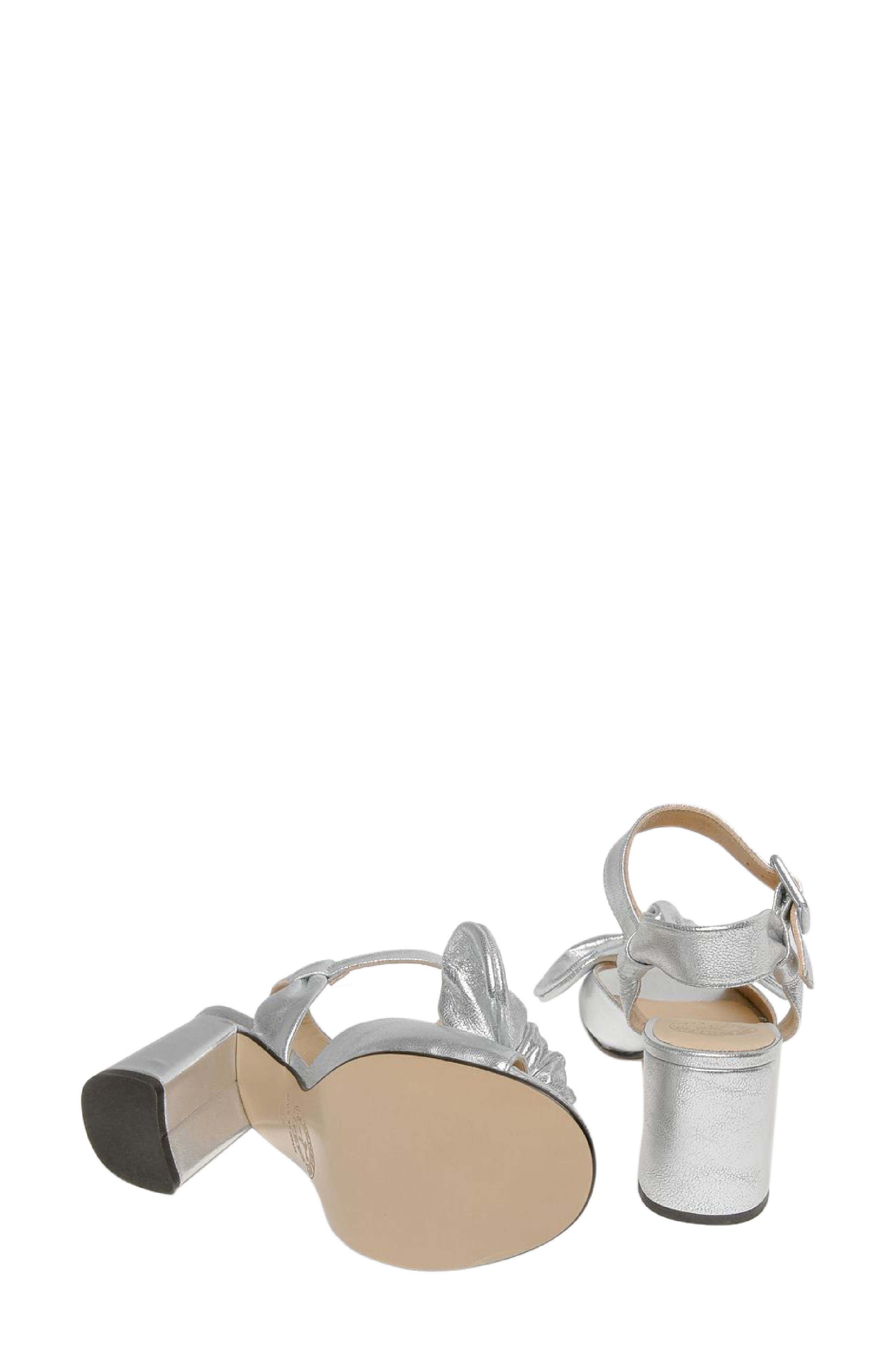 Penelope Chilvers Minnie Ankle Strap Sandal, Alternate, color, Silver