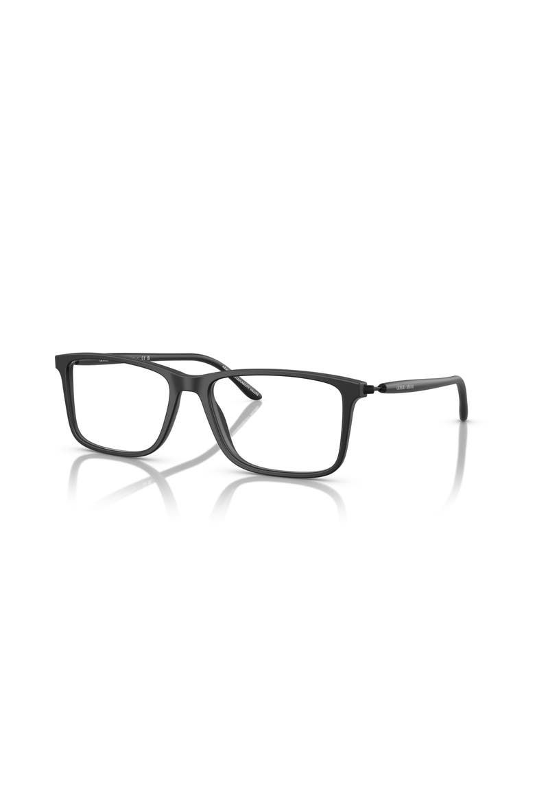 56mm Rectangle optical glasses, Main, color, Black