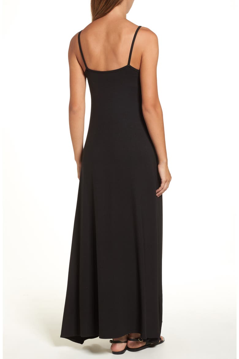 Maxi Dress, Alternate, color, BLACK