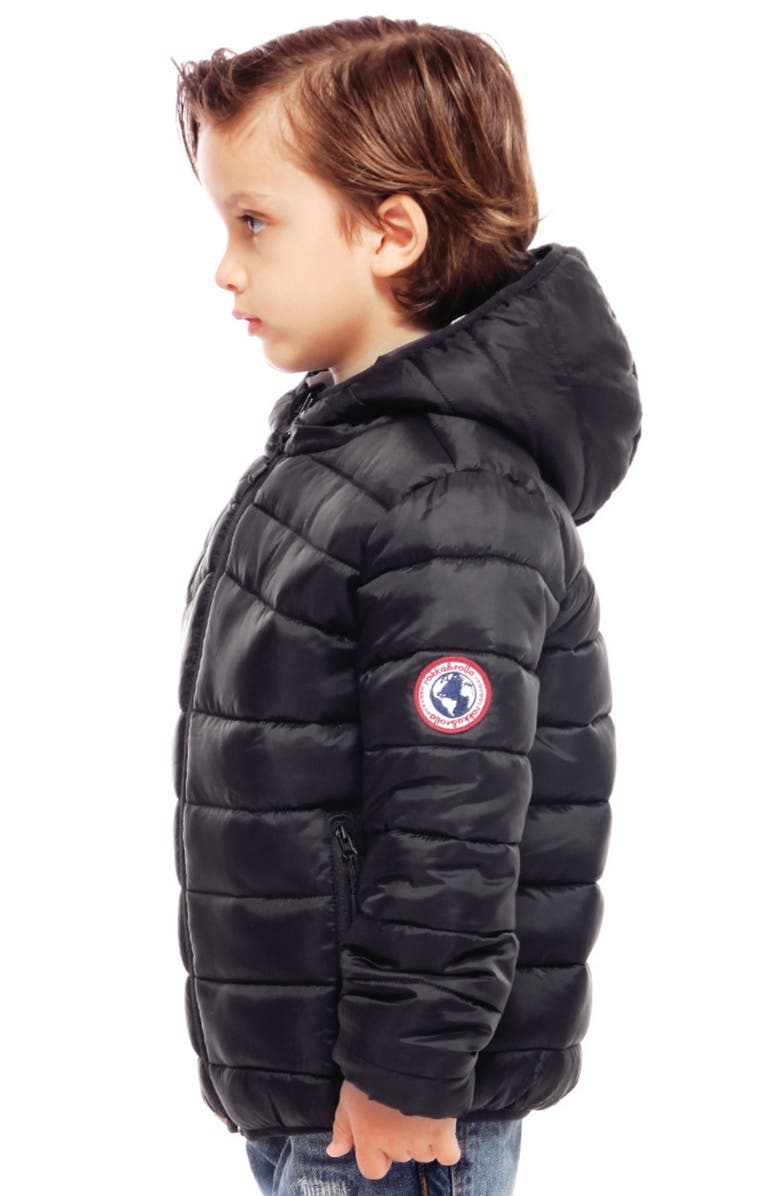 Rokka&Rolla Kids' Reversible Puffer Jacket, Alternate, color, Very Black