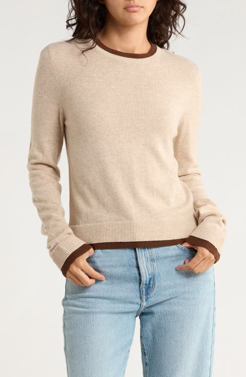 Contrast Trim Sweater