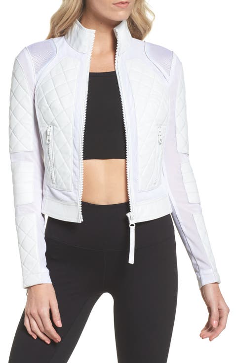 Leather & Mesh Moto Jacket
