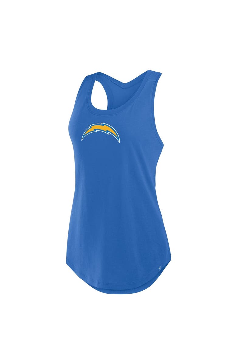 FANATICS Women's Fanatics Powder Blue Los Angeles Chargers Iron Fan Tank Top, Alternate, color, 