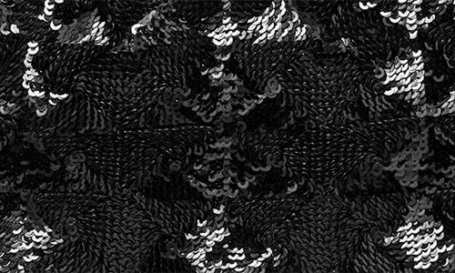 Tory Burch Mini Fleming Sequin Hobo Bag In Black