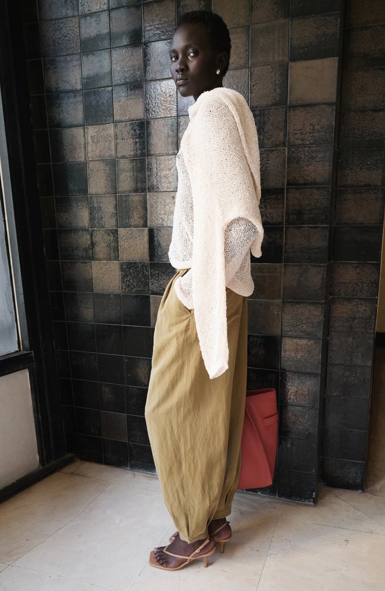 MANGO Pleated Baggy Pants, Alternate, color, 