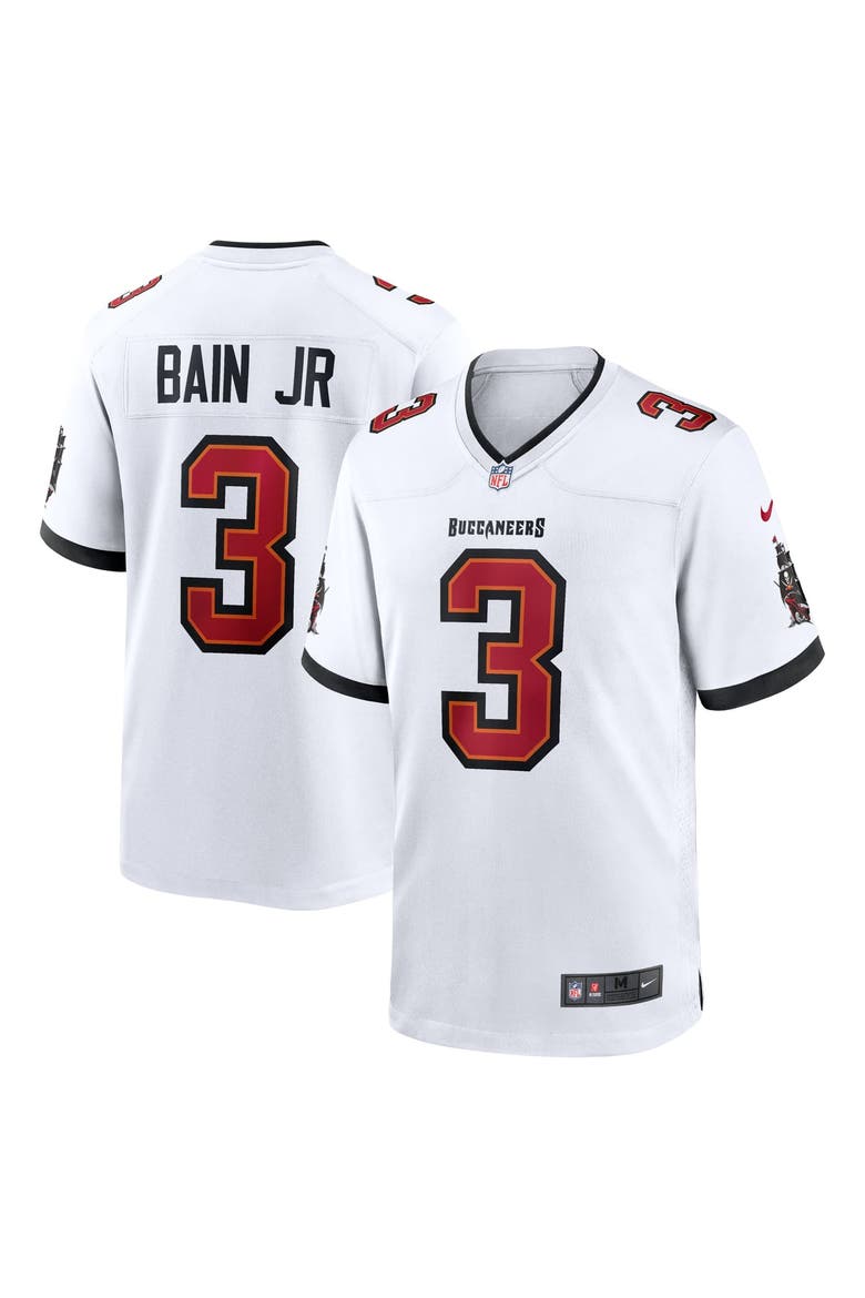 Men's Nike Rueben Bain Jr. White Tampa Bay Buccaneers Game Jersey, Main, color, White