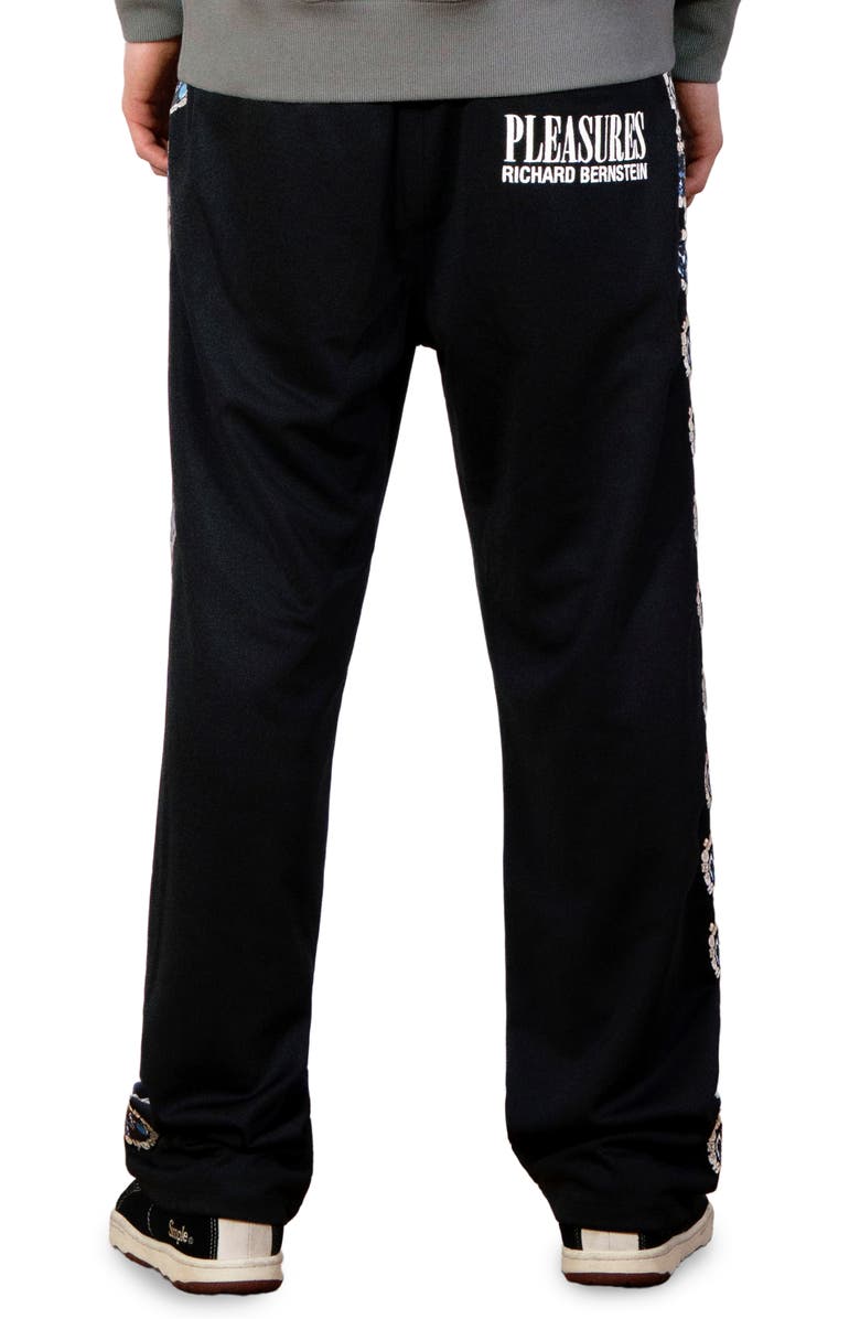 PLEASURES x Richard Bernstein Mythic Hope Track Pants, Alternate, color, Black