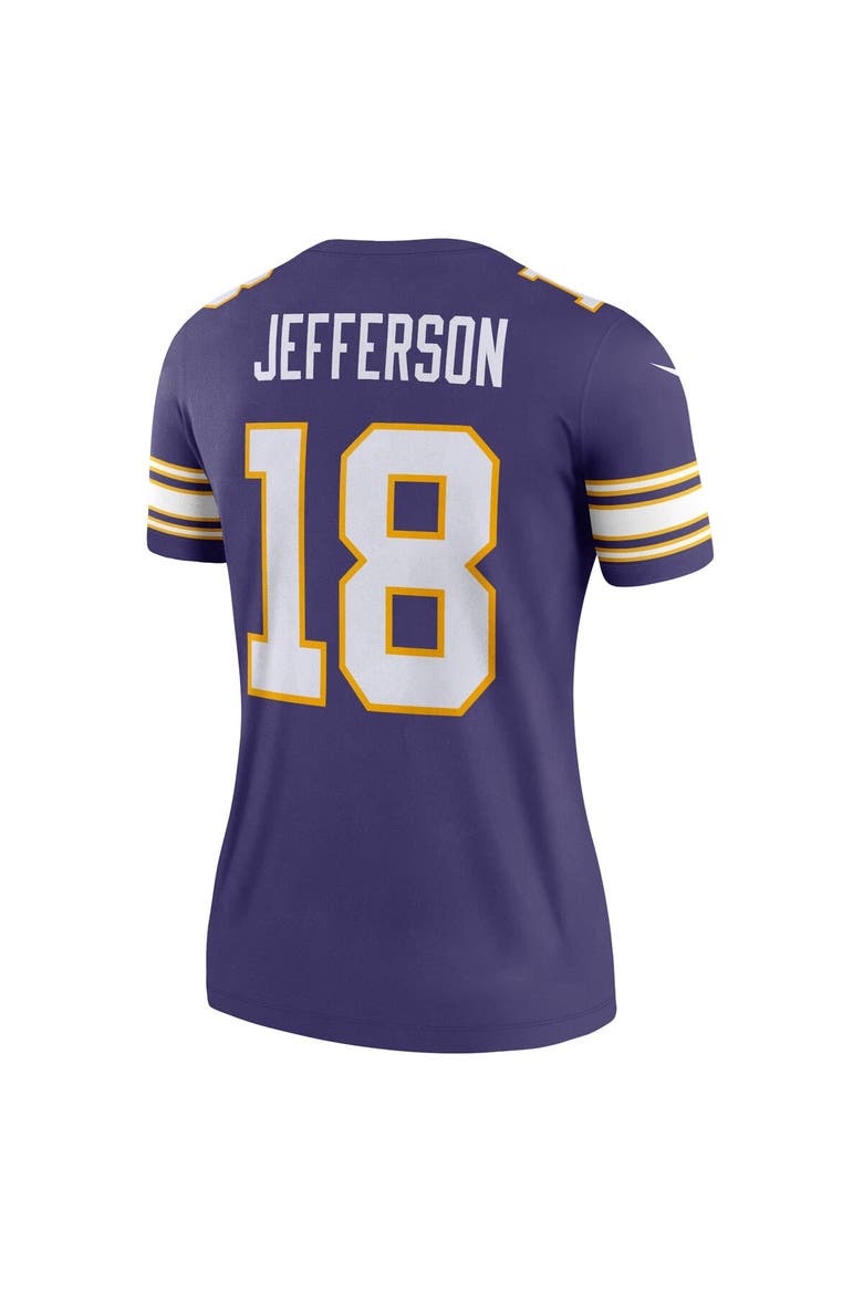 Women's Nike Justin Jefferson  Purple Minnesota Vikings Alternate Legend Player Performance Top, Alternate, color, Purple