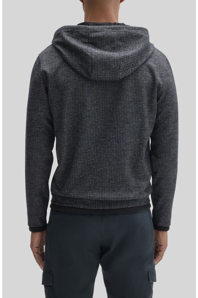 Cassius Full Zip Hoodie, Alternate, color, BLACK
