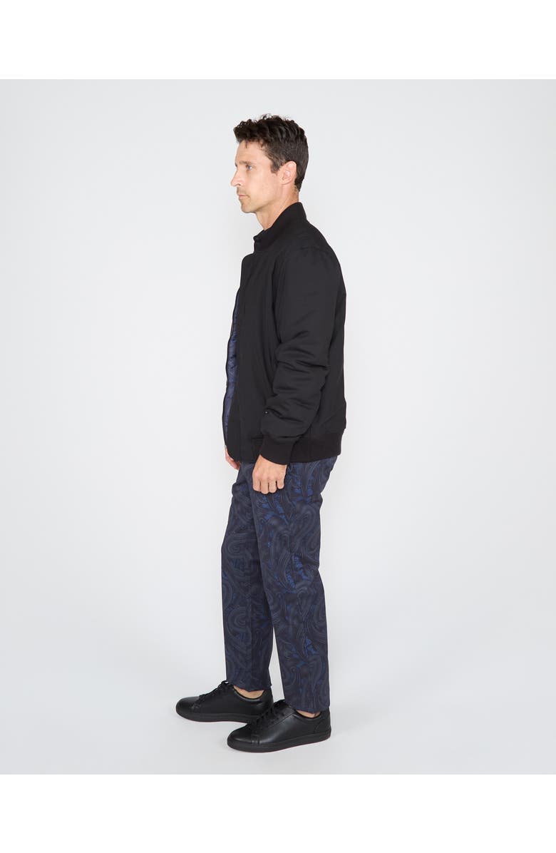 Lords of Harlech Jenkin Reversible Bomber Jacket, Alternate, color, Black