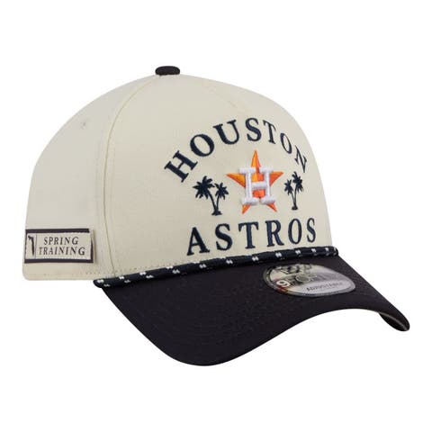 Men's New Era  Cream Houston Astros 2026 Spring Training Fan Pack Rope A-Frame 9FORTY Adjustable Hat