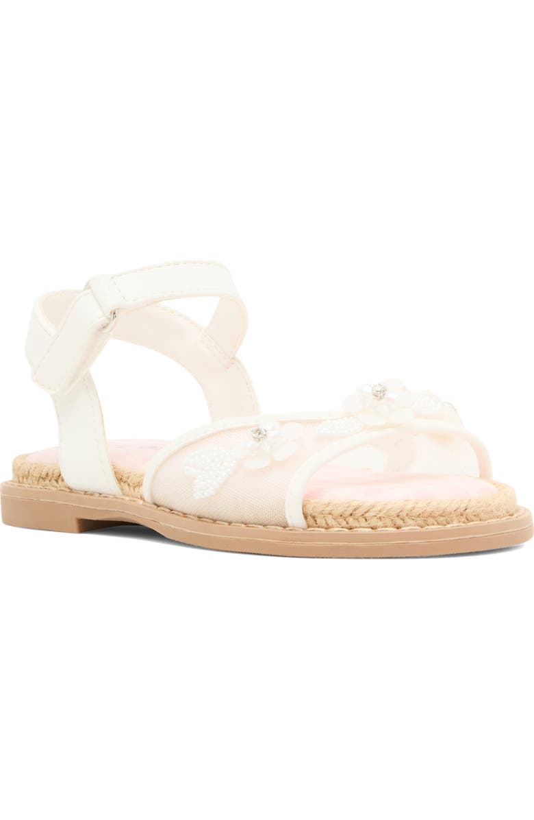 Steve Madden Kids' TKinsley Floral Embellished Ankle Strap Sandal, Main, color,