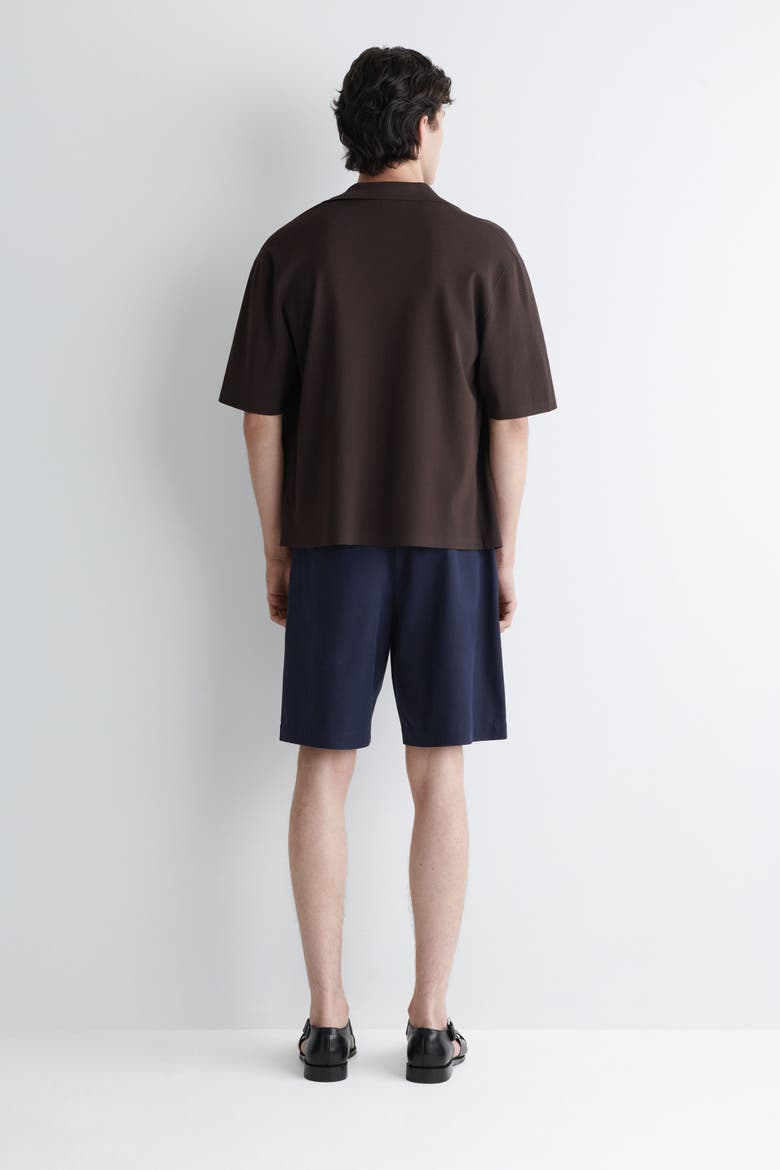 Cotton Straight-leg Chino Shorts, Alternate, color, NAVY