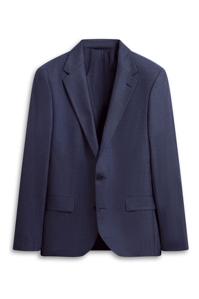 Solid Stretch Wool Travel Blazer, Alternate, color, NAVY