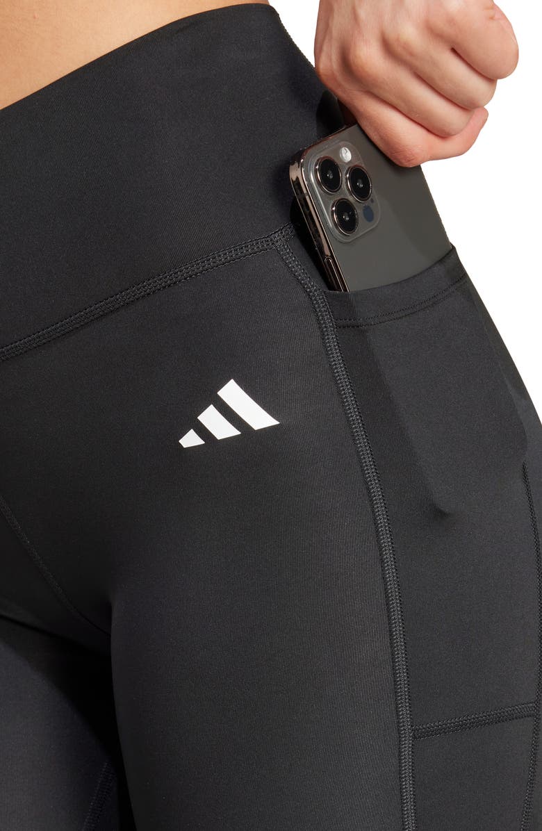 adidas Optimé Essentials Stash Pocket Leggings, Alternate, color, Black