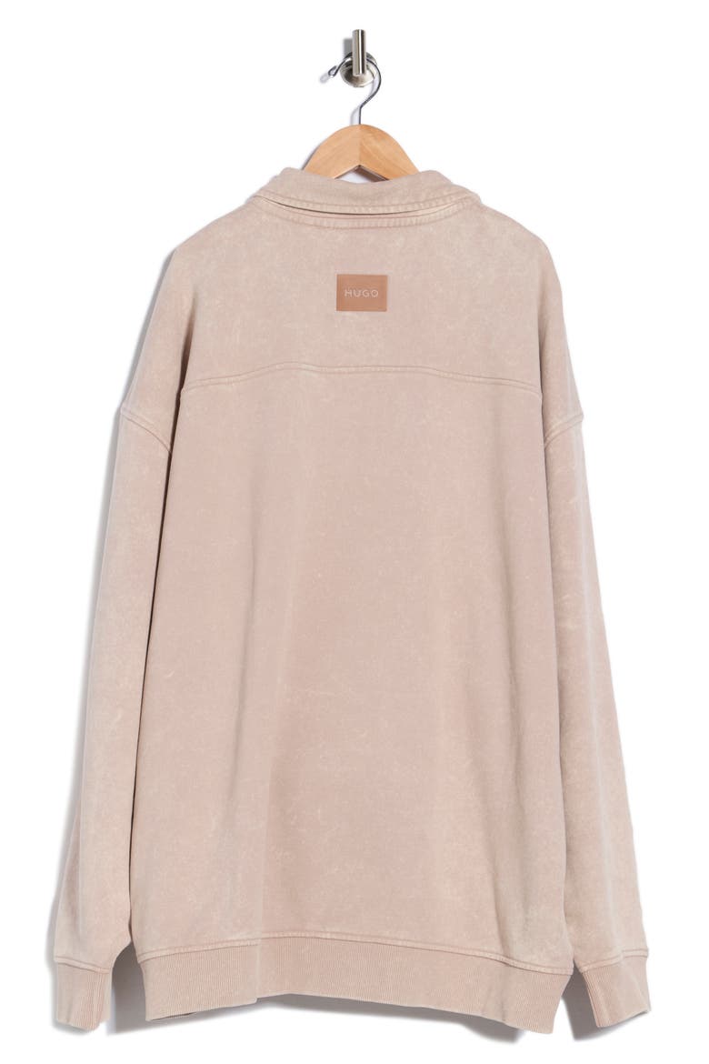 Dunoche Half Zip Sweatshirt, Alternate, color, LIGHT TAUPE