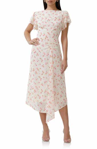 AFRM Vittoria Floral Cowl Back Midi Dress