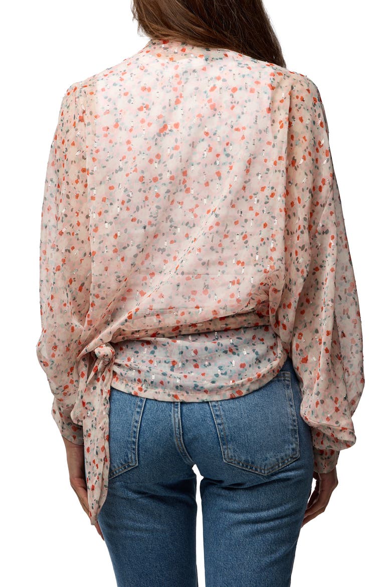 Ditsy Print Wrap, Alternate, color, PINK