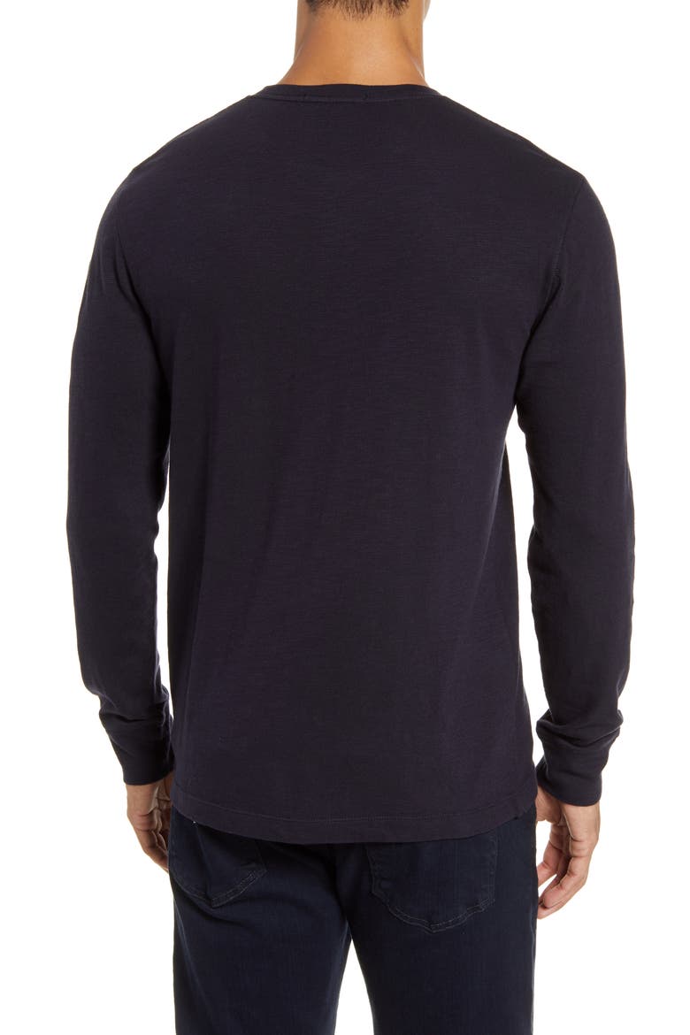 Long Sleeve Slub Henley, Alternate, color, UTILITY BLUE