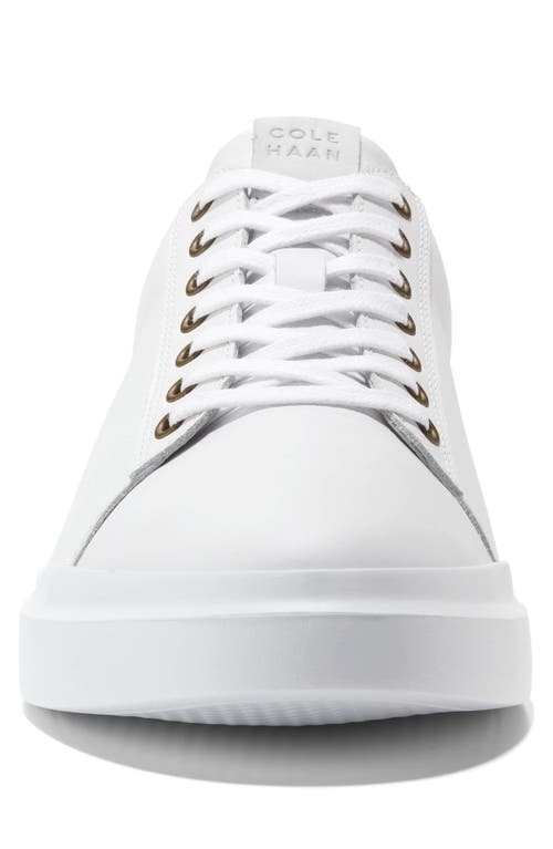 Cole Haan Grandprø Rally Ltt Low Top Sneaker In Optic White/microchip/optic Wh