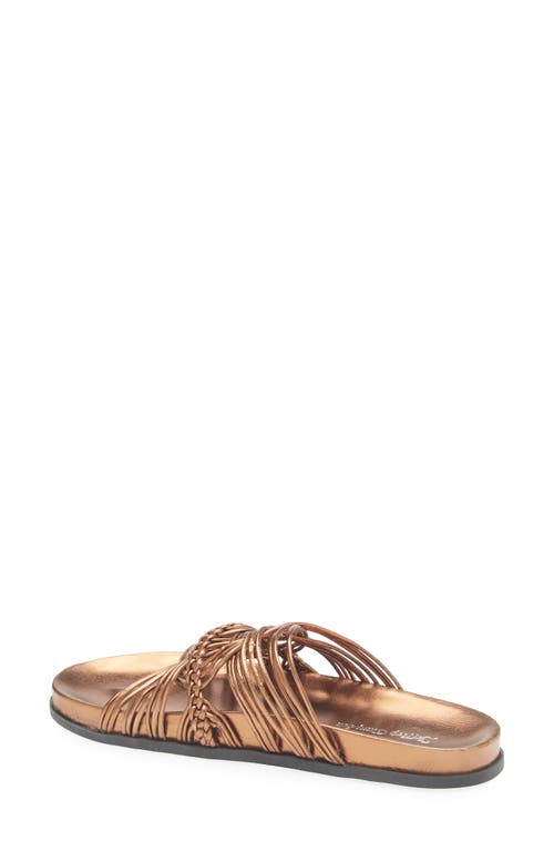 Jeffrey Campbell Intwined Slide Sandal In Bronze