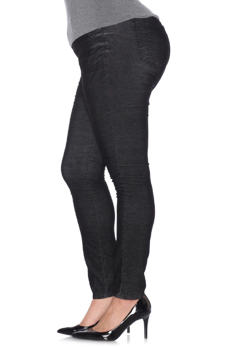 Mid Rise Skinny Jeans, Alternate, color, BLACK